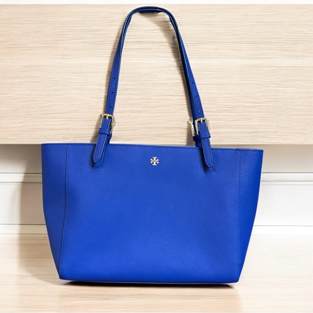 Tory Burch York Double Buckle Tote Bag EUC - Picture 4 of 12